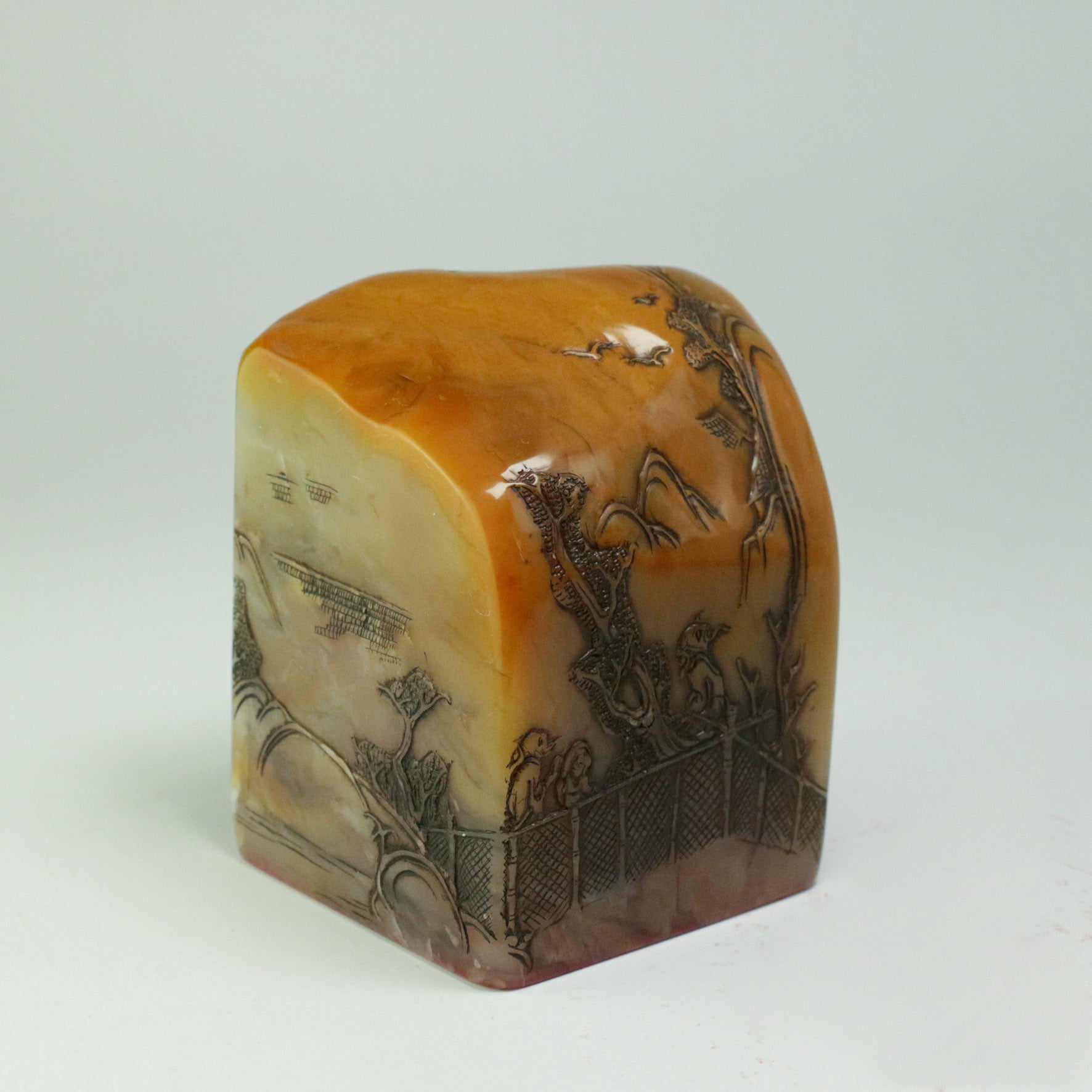 Planting ten plum and lotus flowers is not as good as planting virtue Seal - 種十李荷花 何如種德 印章