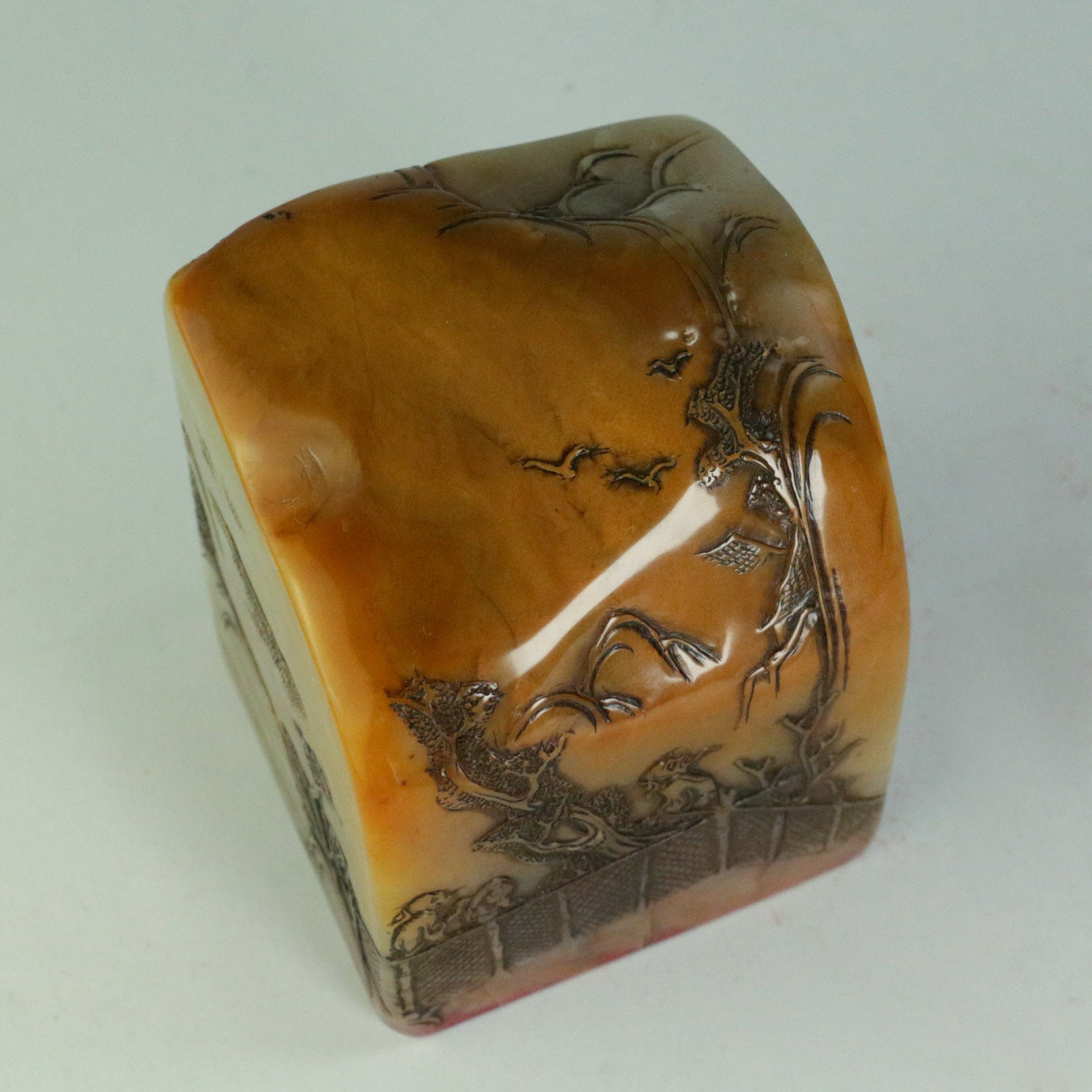 Planting ten plum and lotus flowers is not as good as planting virtue Seal - 種十李荷花 何如種德 印章