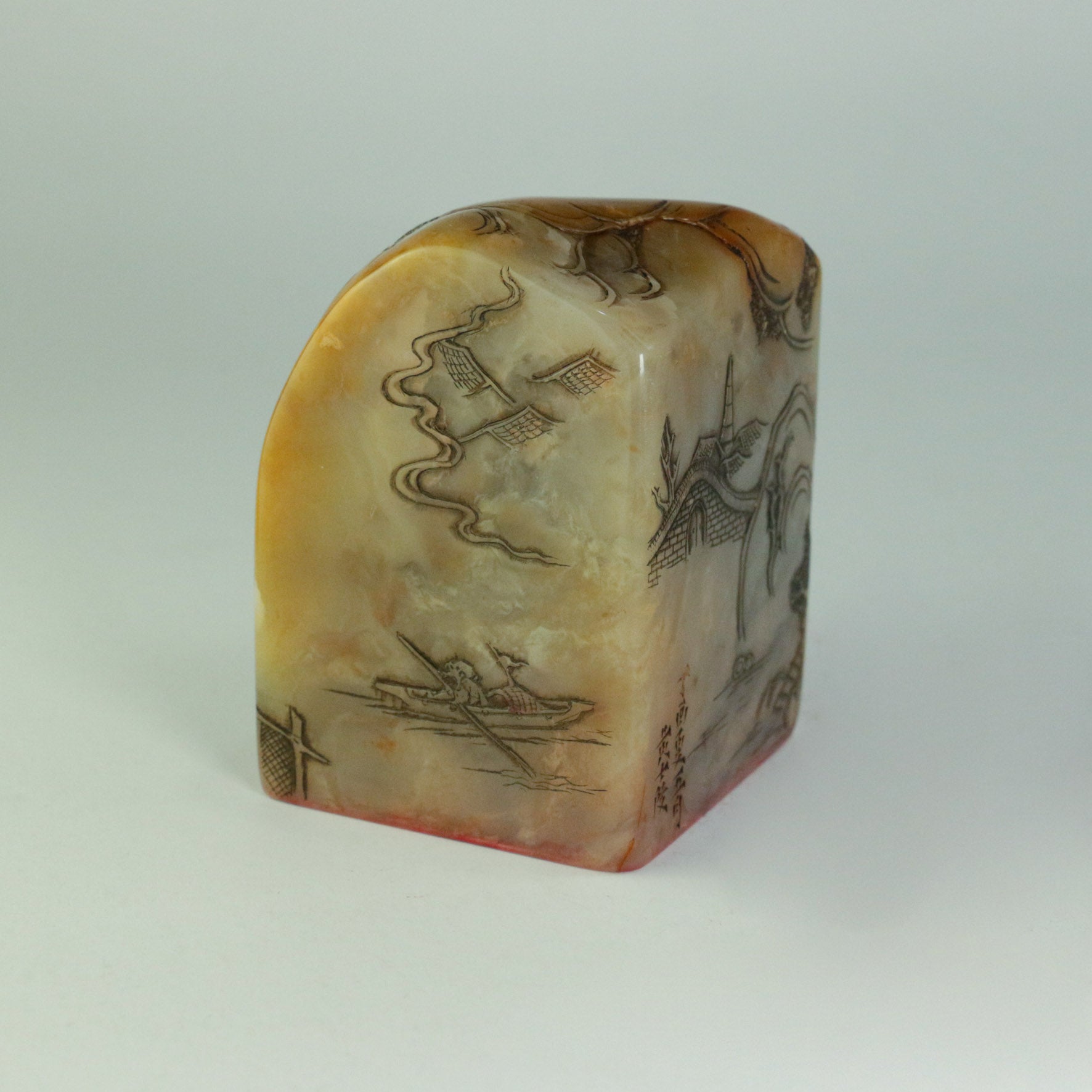 Planting ten plum and lotus flowers is not as good as planting virtue Seal - 種十李荷花 何如種德 印章