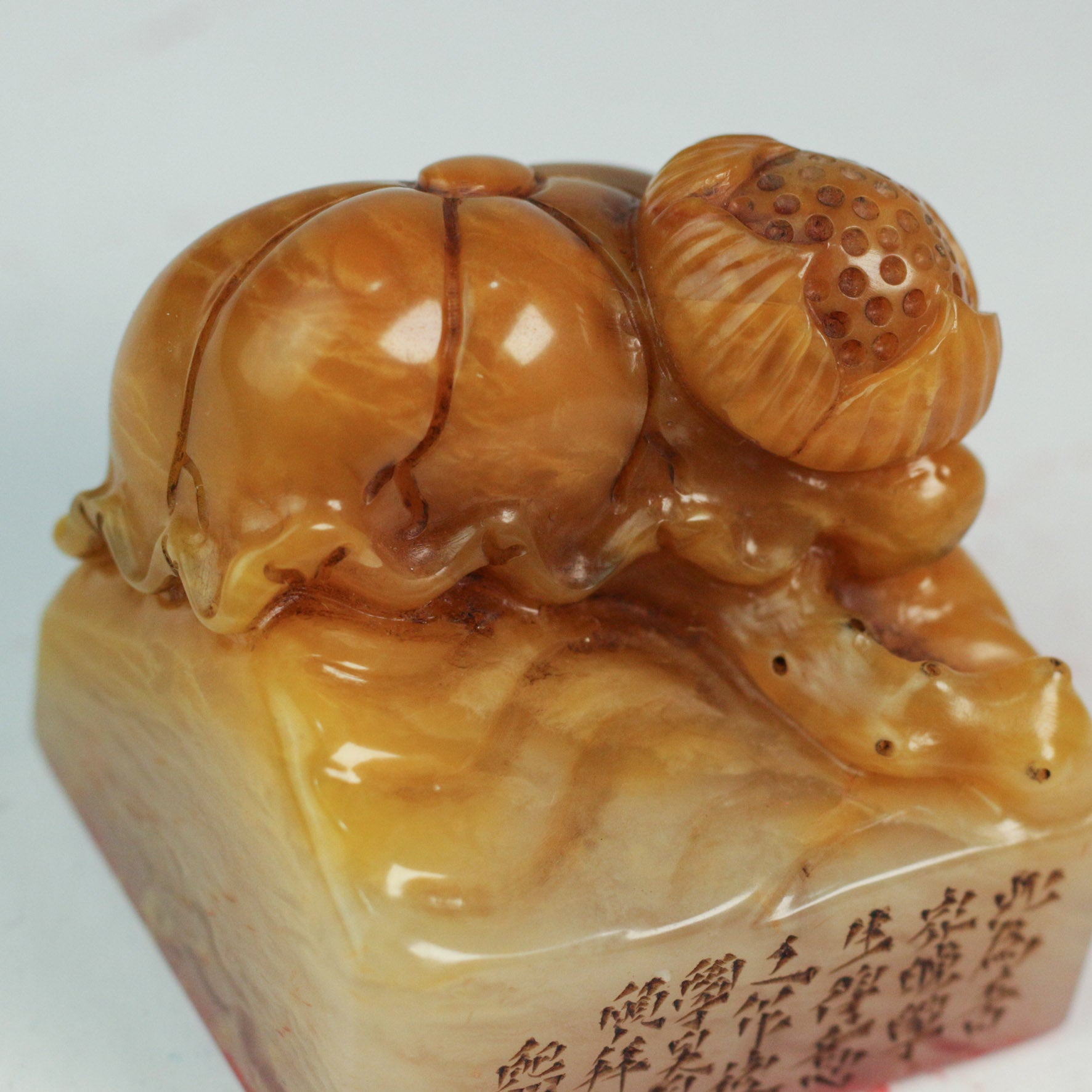 I long to ride the wind and return, yet fear the jade palaces and towers Seal - 我欲乘風歸去 又恐瓊樓玉宇  印章