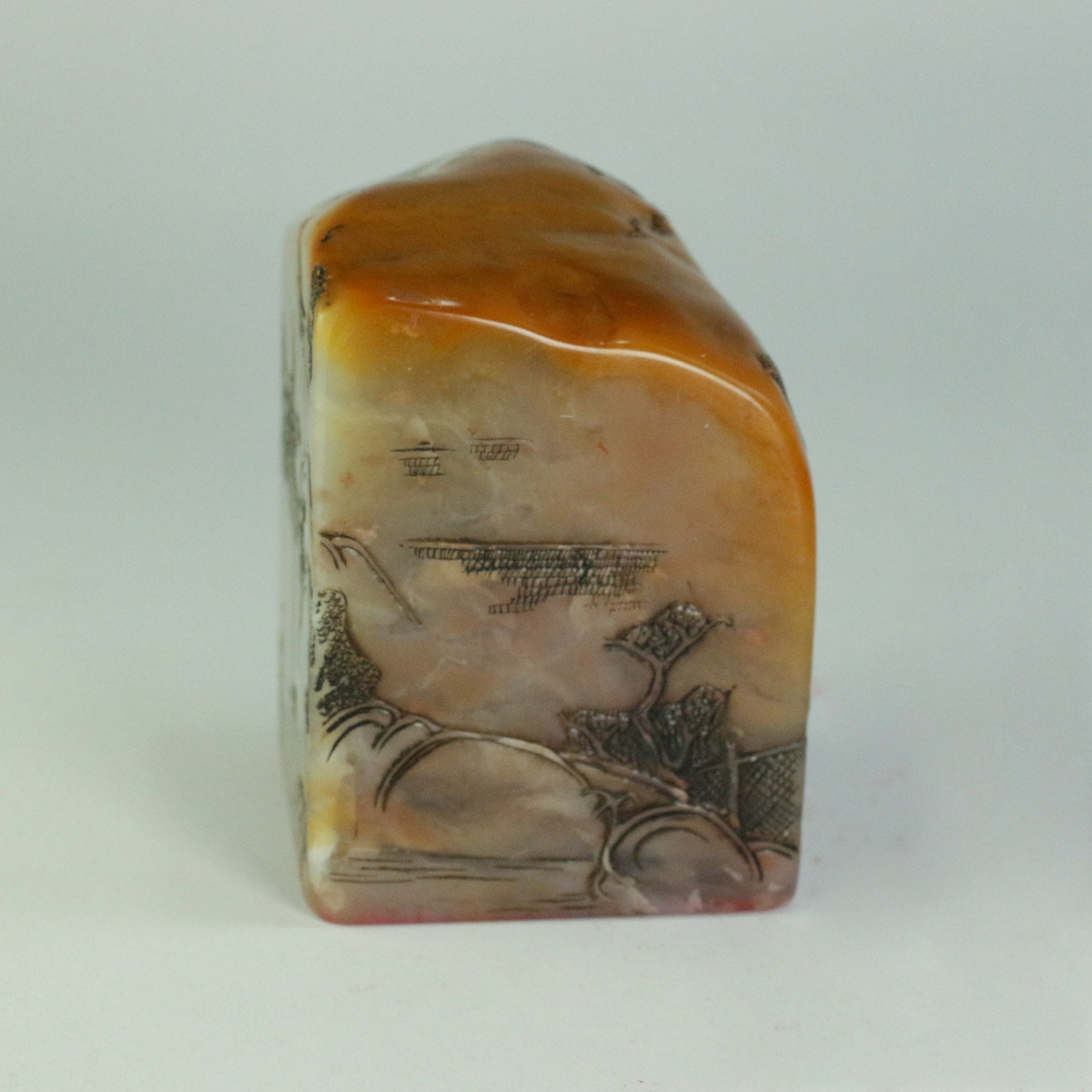 Planting ten plum and lotus flowers is not as good as planting virtue Seal - 種十李荷花 何如種德 印章