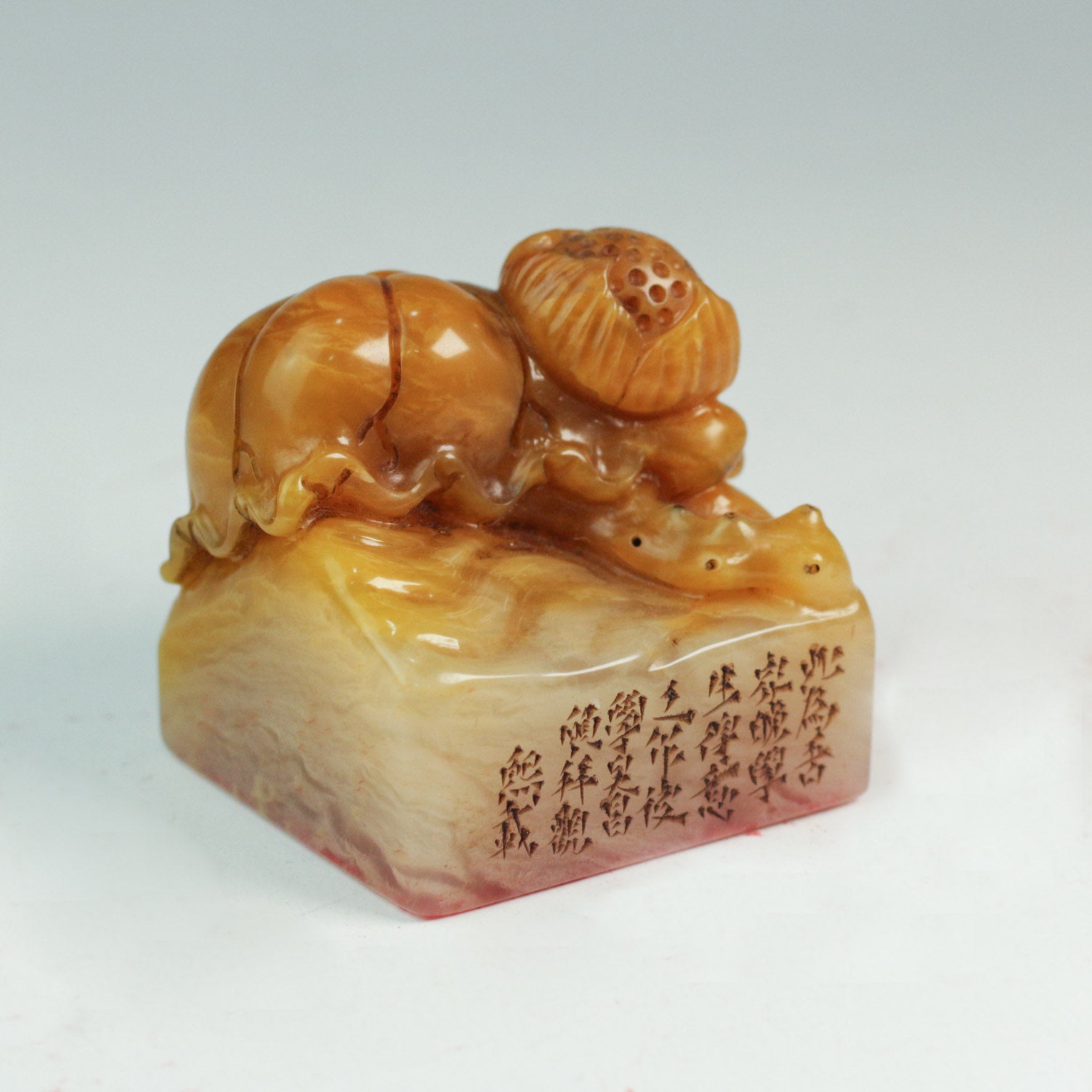 I long to ride the wind and return, yet fear the jade palaces and towers Seal - 我欲乘風歸去 又恐瓊樓玉宇  印章