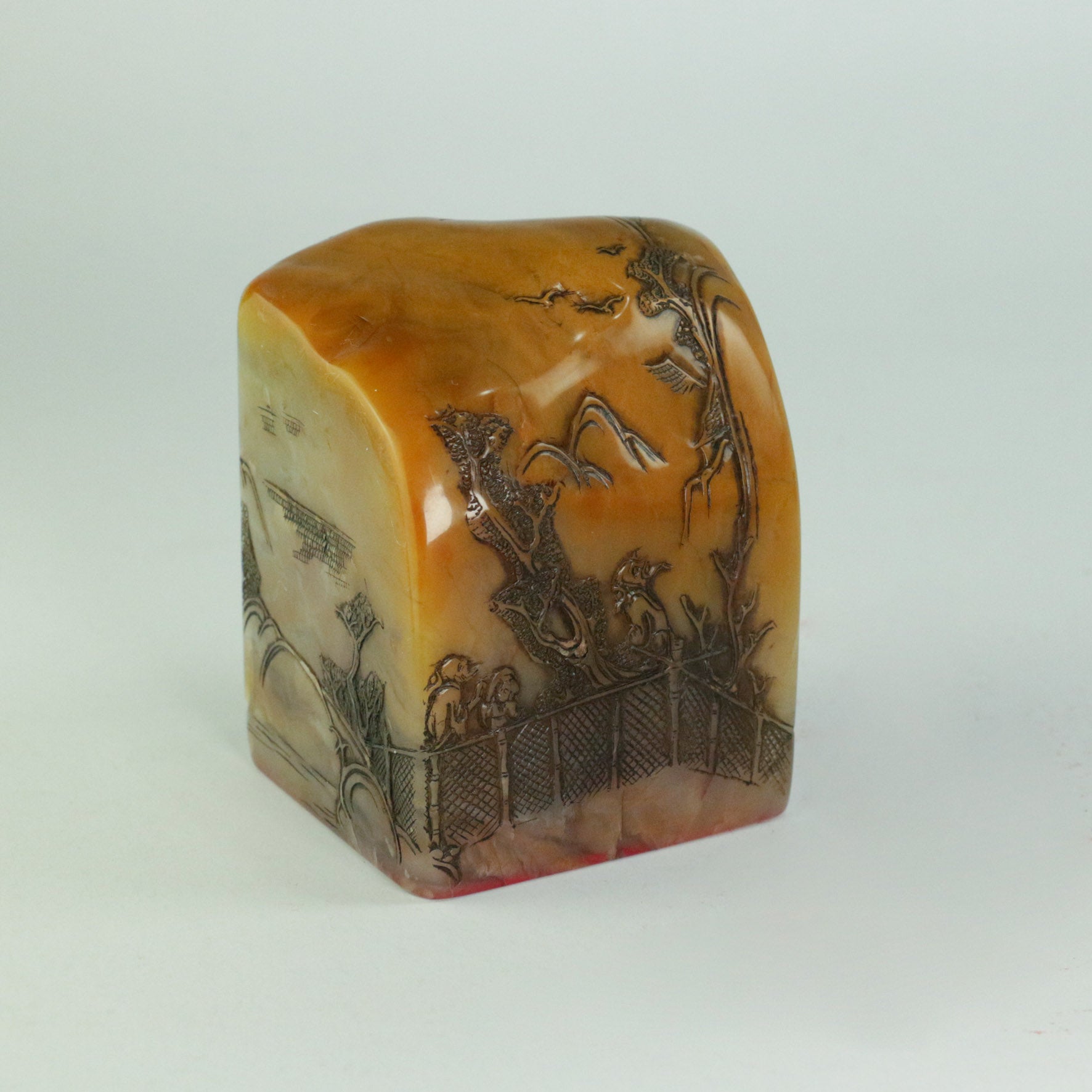 Planting ten plum and lotus flowers is not as good as planting virtue Seal - 種十李荷花 何如種德 印章