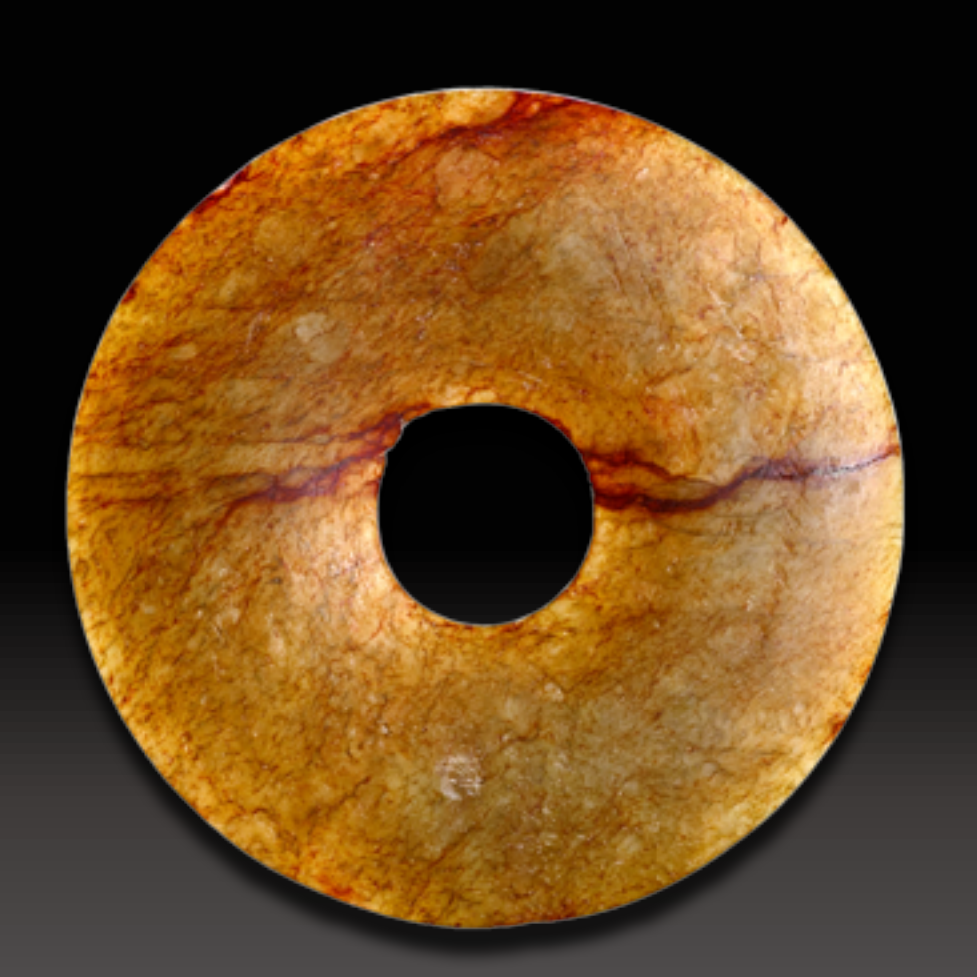 Chinese Plain jade disc from the Shang Dynasty